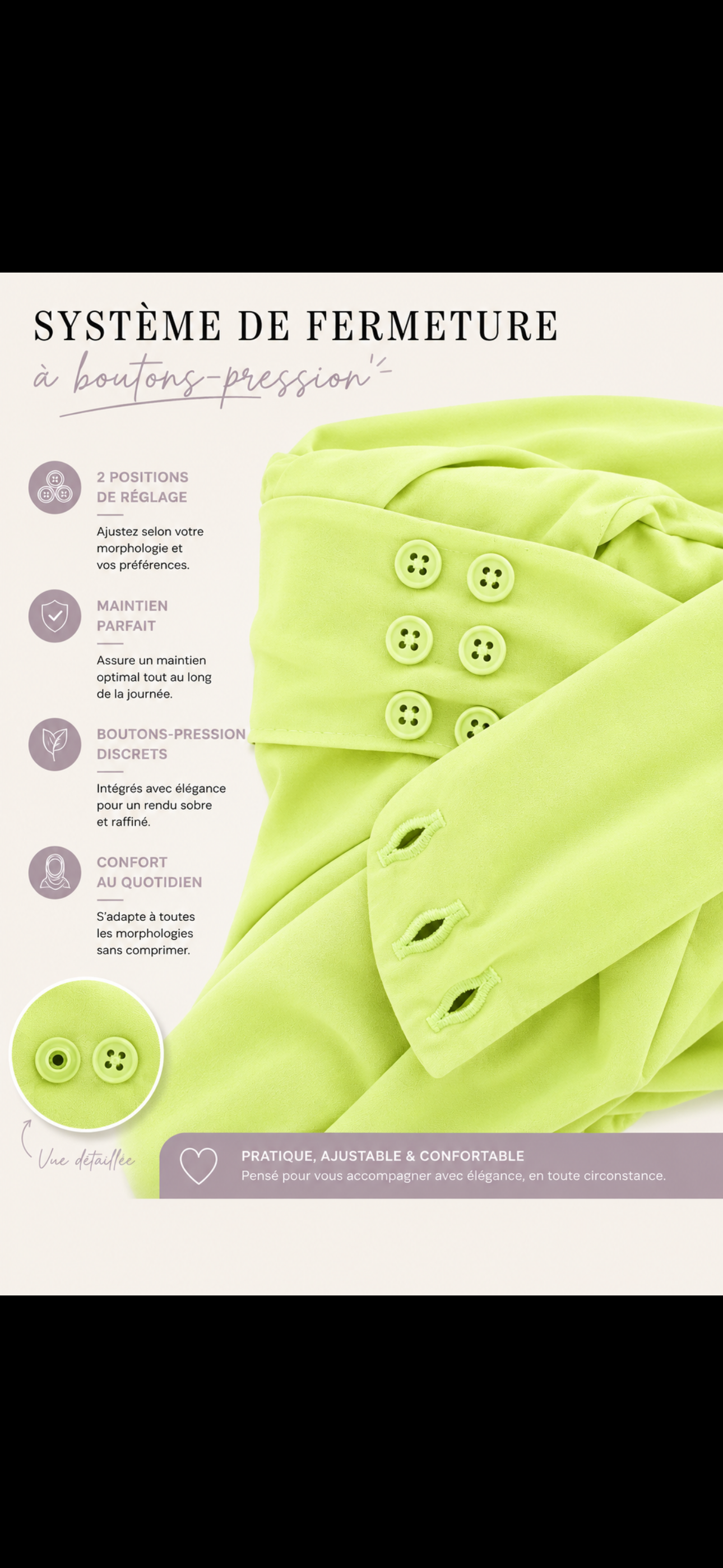 Cagoule Vert Pomme Jersey Premium – Signature Clothesbysoo ✨
